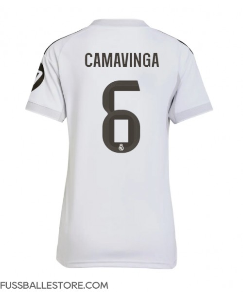 Günstige Real Madrid Eduardo Camavinga #6 Heimtrikot Damen 2025-26 Kurzarm Günstige Real Madrid Eduardo Camavinga #6 Heimtrikot Damen 2025-26 Kurzarm